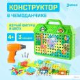 Конструктор Эврики 5189629 Веселые зверята (зеленый)