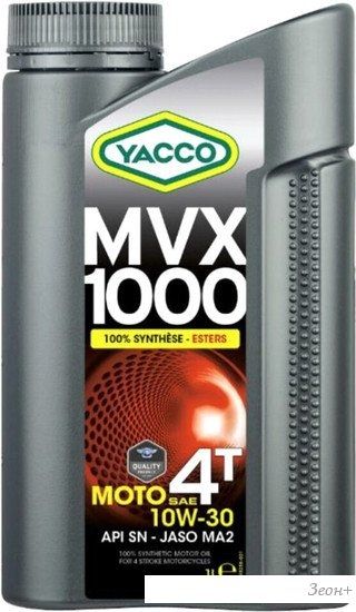 Моторное масло Yacco MVX 1000 4T 10W30 1л
