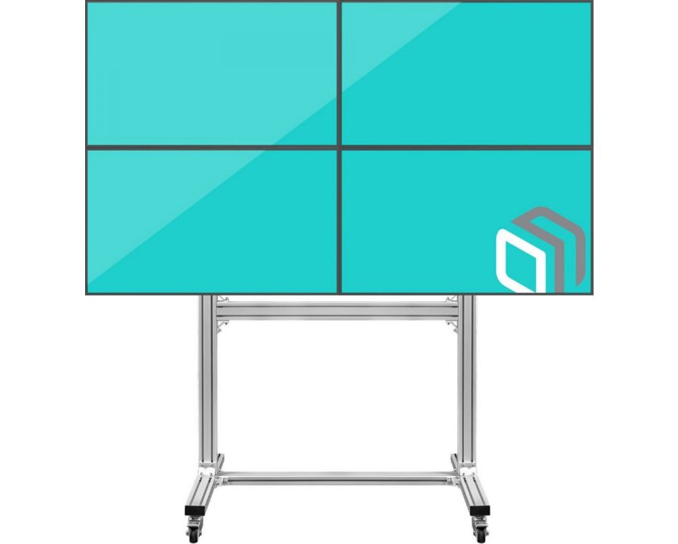 Подставка для телевизора Onkron FSPRO2L-22 черный 40"-55" макс.200кг напольный мобильный