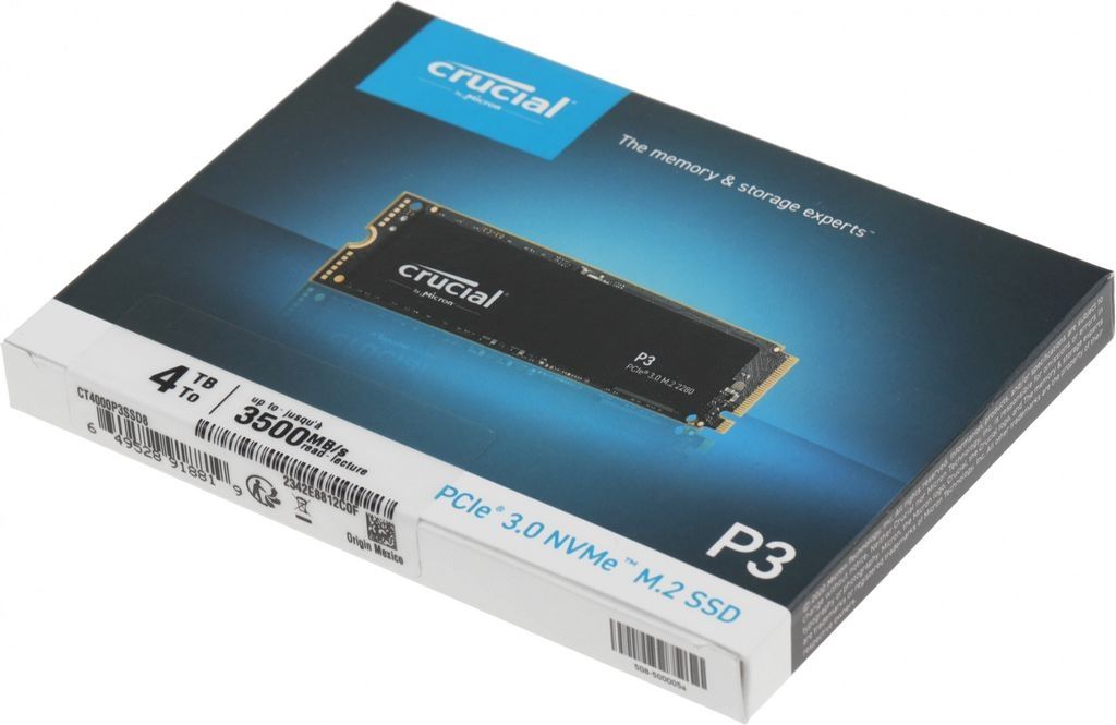 SSD Crucial P3 4TB CT4000P3SSD8