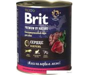 Консервированный корм для собак Brit Premium By Nature Heart & Liver 850 г