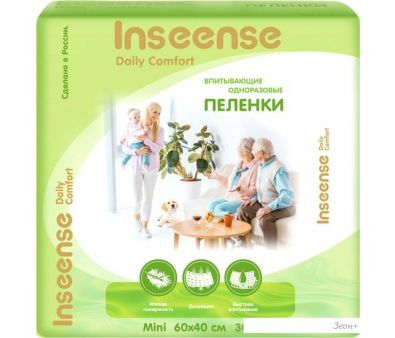 Пеленка одноразовая Inseense Daily Comfort 60х40 InsDC6430 (30 шт)