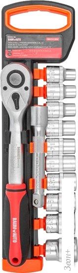 Набор трещотка с головками BaumAuto BM-012-5MSA (12 предметов)