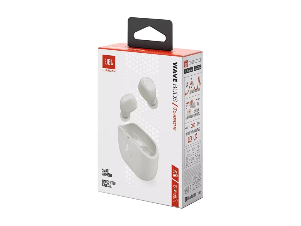 Наушники JBL Wave Buds (белый)