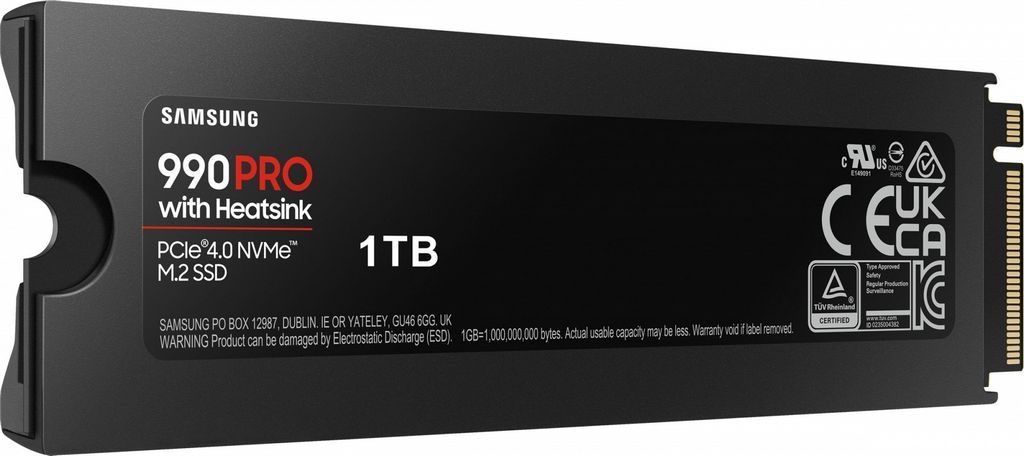 SSD Samsung 990 Pro с радиатором 1TB MZ-V9P1T0CW