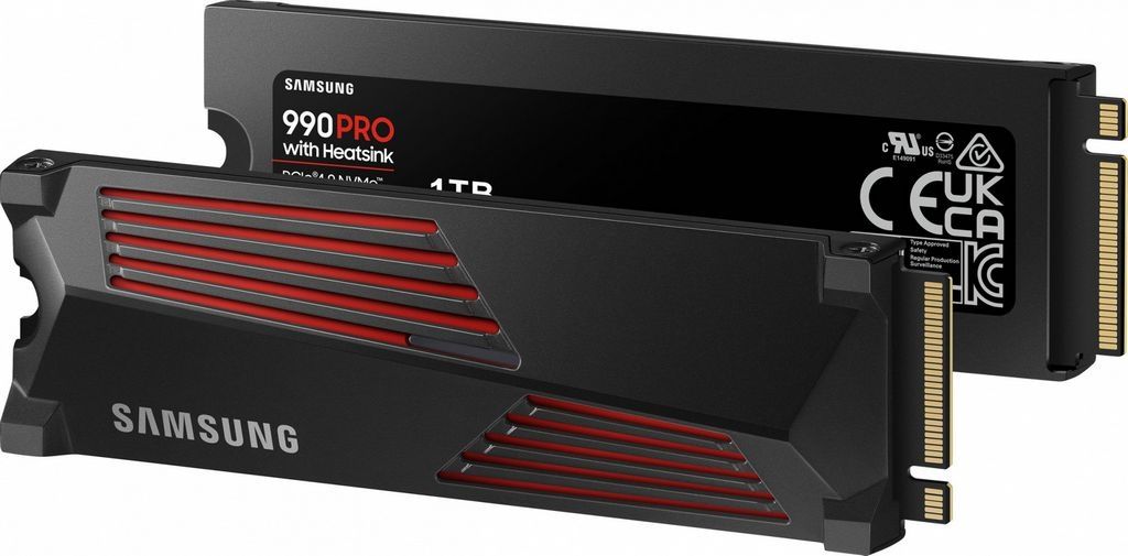 SSD Samsung 990 Pro с радиатором 1TB MZ-V9P1T0CW