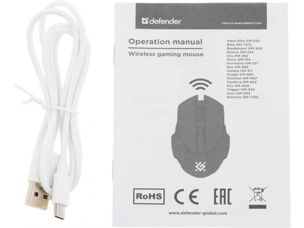 Игровая мышь Defender Pandora GM-502 (розовый)