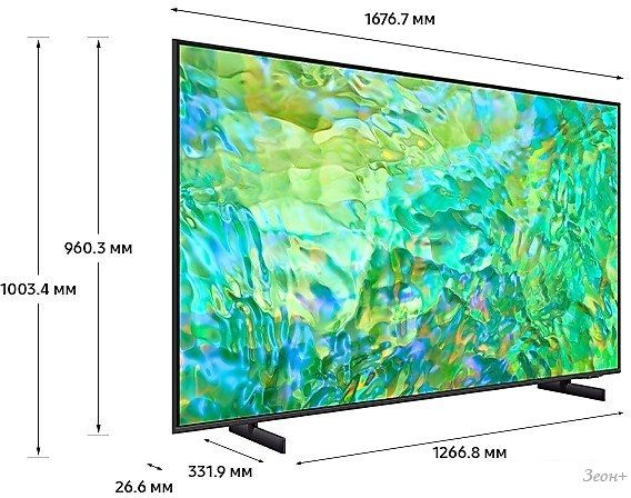 Телевизор Samsung Crystal UHD 4K CU8000 UE75CU8000UXRU
