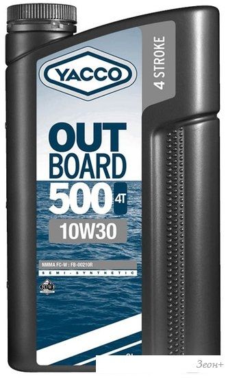 Моторное масло Yacco Outboard 500 4T 10W-30 2л