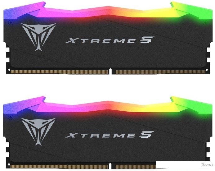 Оперативная память Patriot Viper Xtreme 5 RGB 2x16ГБ DDR5 7800МГц PVXR532G78C38K