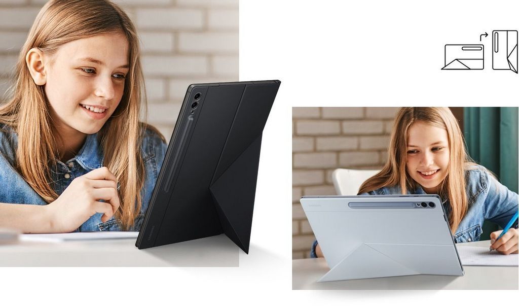 Чехол для планшета Samsung Smart Book Cover Tab S9 (черный)