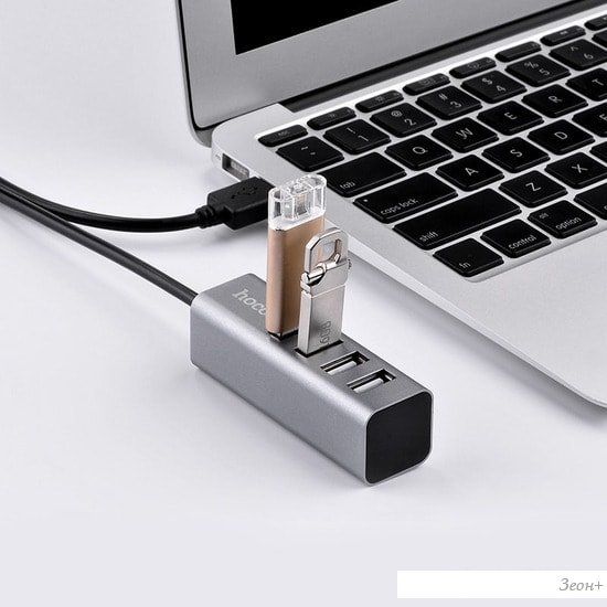 USB-хаб Hoco HB1 (серый)