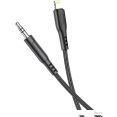 Кабель Hoco UPA18 Lightning - Jack 3.5 (1 м, черный)