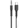 Кабель Hoco UPA17 USB Type-C - Jack 3.5 (1 м, черный)