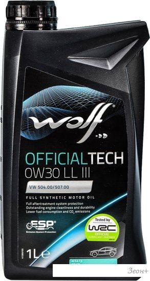 Моторное масло Wolf OfficialTech 0W-30 LL III FE 1л