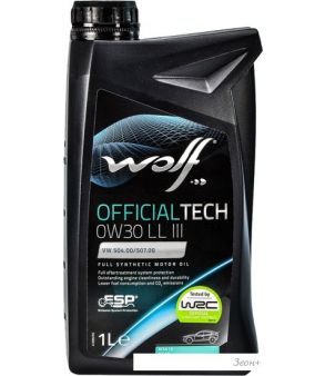   Wolf OfficialTech 0W-30 LL III FE 1