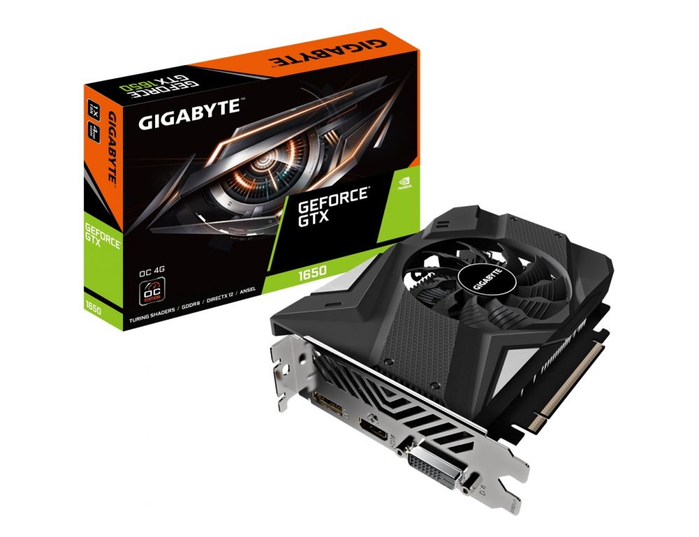Видеокарта Gigabyte GeForce GTX1650 4GB GV-N1656OC-4GD 4.0