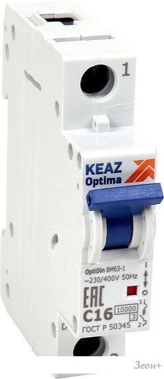 Выключатель автоматический КЭАЗ OptiDin BM63-1C1-DC-УХЛ3 261160