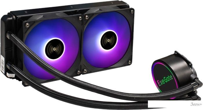 Система жидкостного охлаждения для процессора ExeGate BlackWater-240V2.PWM.RGB EX293457RUS