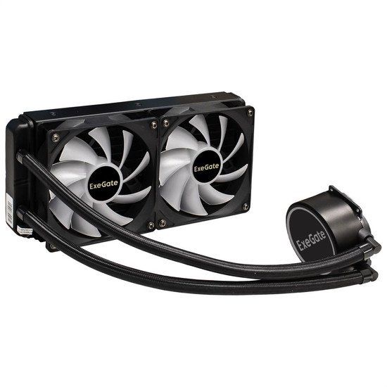 Система жидкостного охлаждения для процессора ExeGate BlackWater-240V2.PWM.RGB EX293457RUS