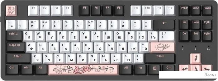 Клавиатура Dareu A87X (Dareu Blue Sky V3, черный/белый)