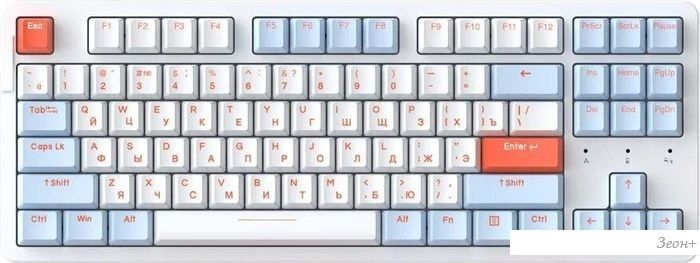 Клавиатура Dareu A87X (Dareu Blue Sky V3, белый/синий)