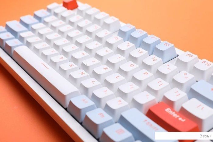Клавиатура Dareu A87X (Dareu Blue Sky V3, белый/синий)