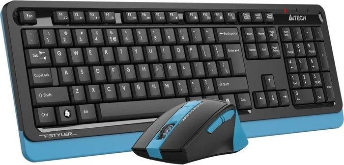 Офисный набор A4Tech Fstyler FG1035 (черный/синий )