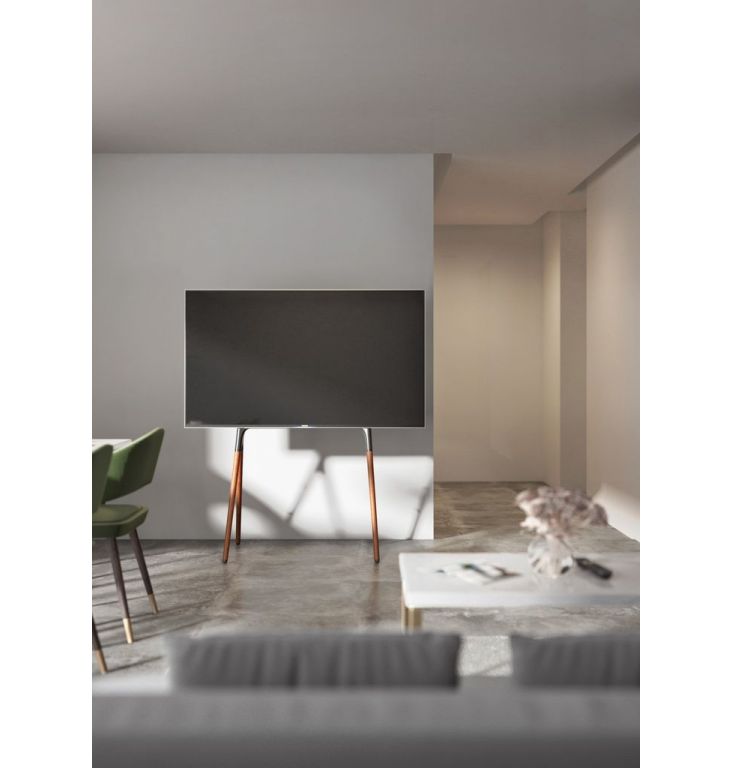Подставка для телевизора Cactus CS-ST1247BKWN черный/орех 49"-70" макс.40кг напольный