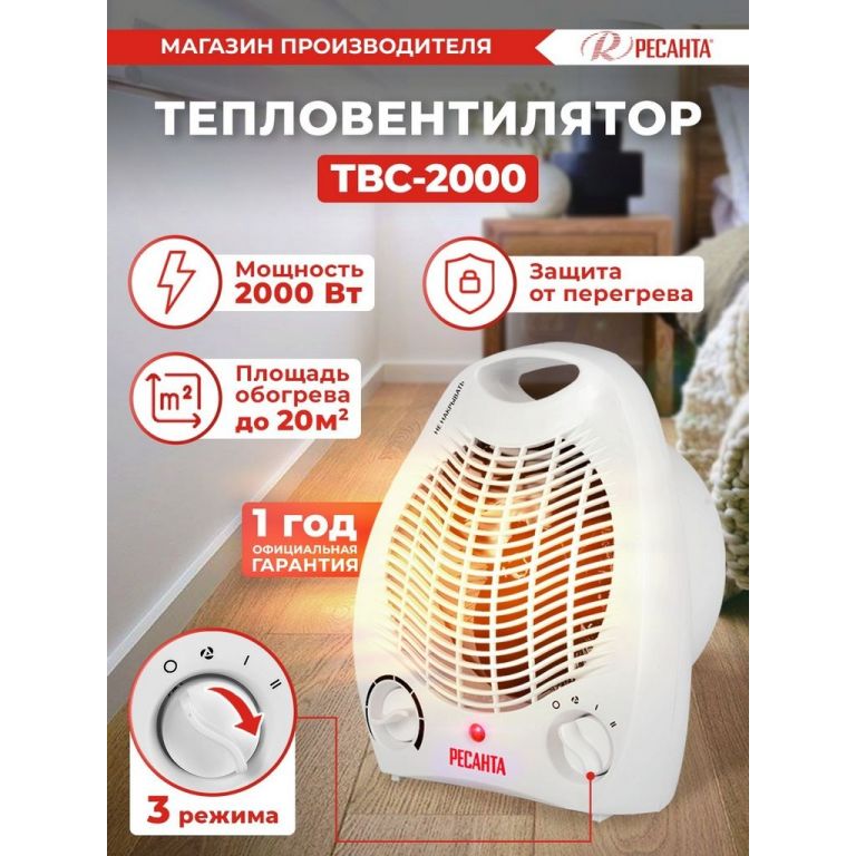 Тепловентилятор Ресанта ТВС-2000