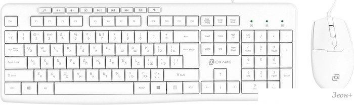 Офисный набор Oklick S650 (белый)
