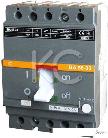 Выключатель автоматический КС ВА 58-33 3P 160А 35кА 84113