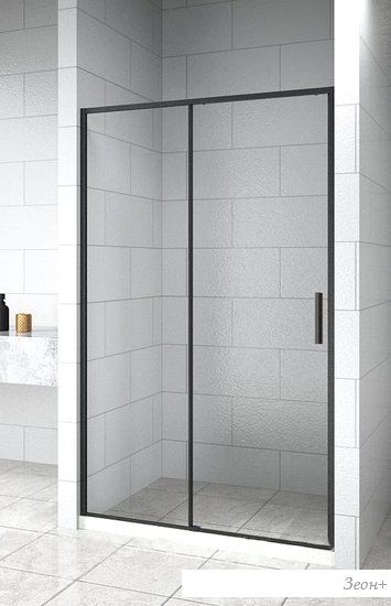 Душевая дверь Aquanet Pleasure Evo 130 AE65-N130-BT (черный анодированный/прозрачное стекло)
