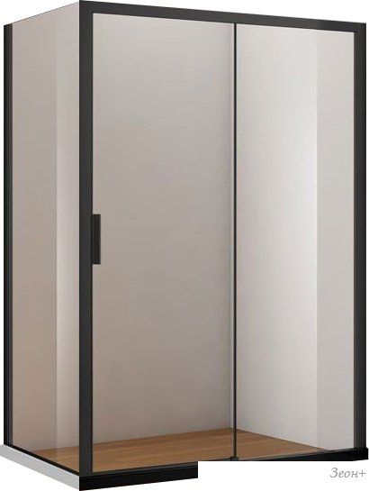 Душевой уголок Aquanet Pleasure AE60-F-80H200U-BT + AE60-N-130H200U-BT 80x130