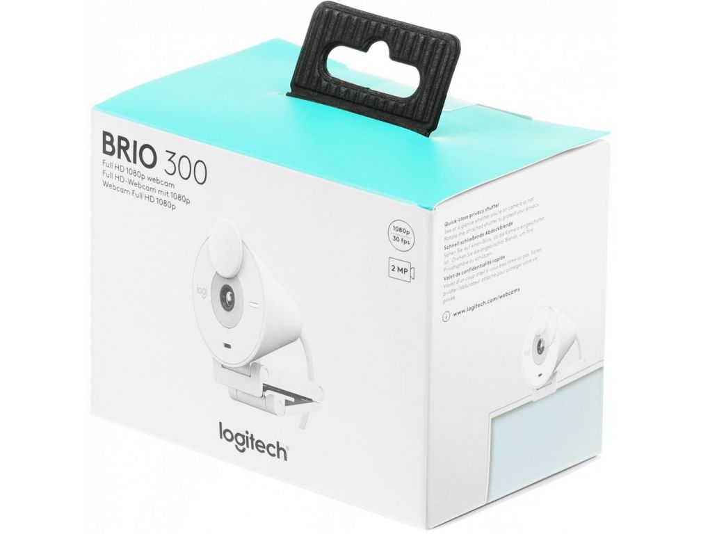 Веб-камера Logitech Brio 300 (белый)