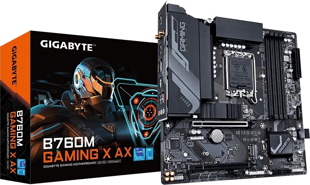 Материнская плата Gigabyte B760M Gaming X AX (rev. 1.x)