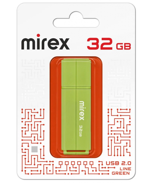 USB Flash Mirex Line 32GB (зеленый) 13600-FMULGN32