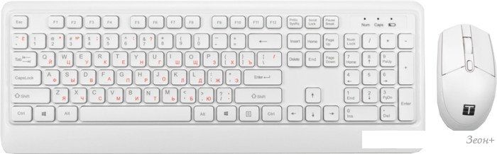 Офисный набор ТЕСЛА MKB-Pro (беспроводной, белый)