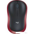Мышь Logitech M186 (черный/красный)