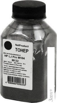 Тонер NetProduct для HP LJ Pro M104/M132 70 г