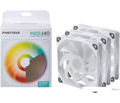   Phanteks M25-140 D-RGB PH-F140M25_DRGB_PWM_WT01_3P