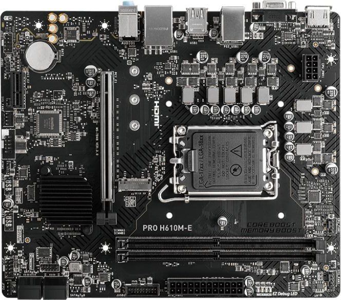 Материнская плата MSI PRO H610M-E