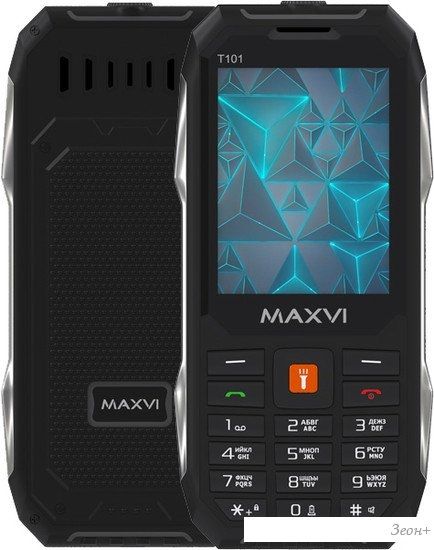 Кнопочный телефон Maxvi T101 (черный)