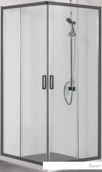 Душевой уголок Aquatek AQ ARI KV 10020BL 100x100 (черный/прозрачное стекло)