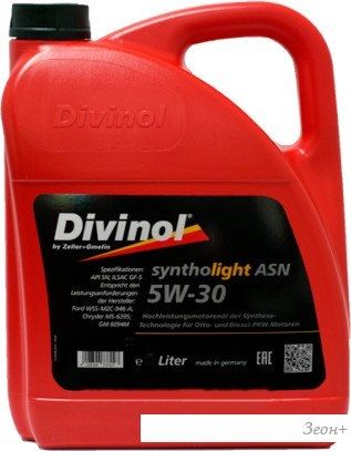 Моторное масло Divinol Syntholight ASN 5W-30 4л