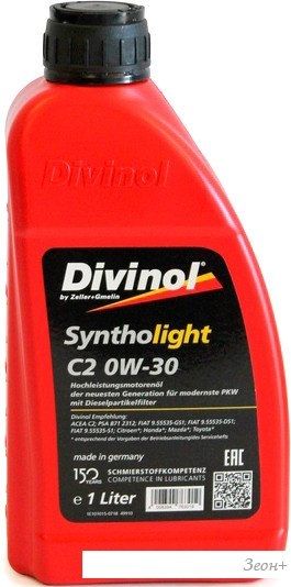 Моторное масло Divinol Syntholight C2 0W-30 1л
