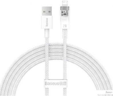  Baseus Explorer Series Fast Charging Cable with Smart Temperature Control 2.4A USB Type-A - Lightning (2 , )