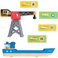 Набор Hape Грузовой корабль и подъемный кран. У моря E3792-HP