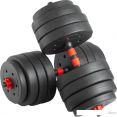 Набор гантелей с грифом для штанги VictoryFit VF-DC400 2x20 кг