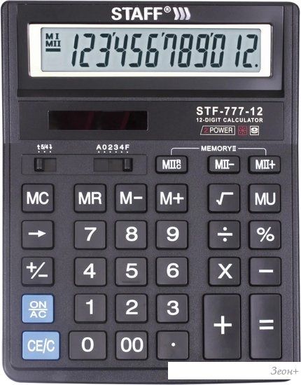 Бухгалтерский калькулятор Staff STF-777-12 250458